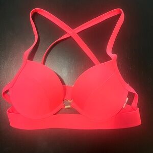 Abercrombie & Fitch Pink Bikini with Cross-Back Design